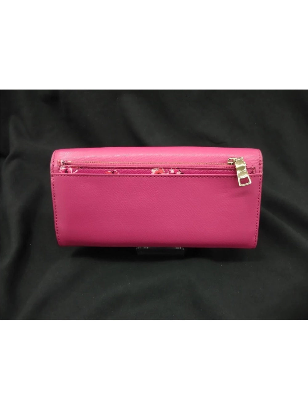 Coach Hot Pink Leather Continental Wallet - Coach - Picture 2 of 10